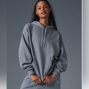 Alo Accolade Hoodie, Steel Grey, Size Small
